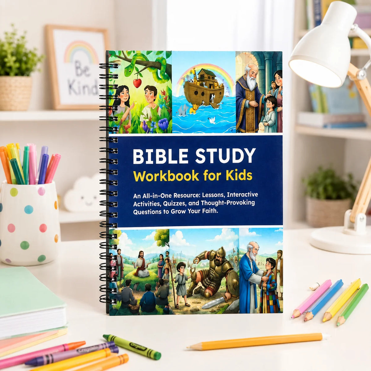 Kids Bible Study Workbook And Sunday School Activity Journal