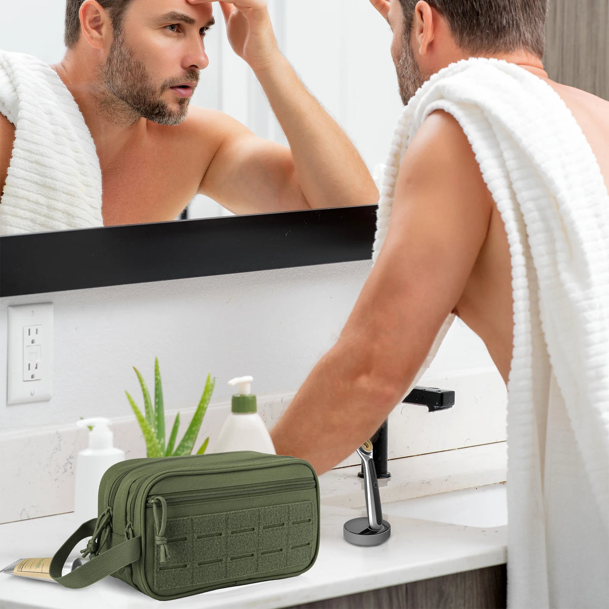 ReFire Gear Tactical Toiletry Bag Molle Travel Pouch