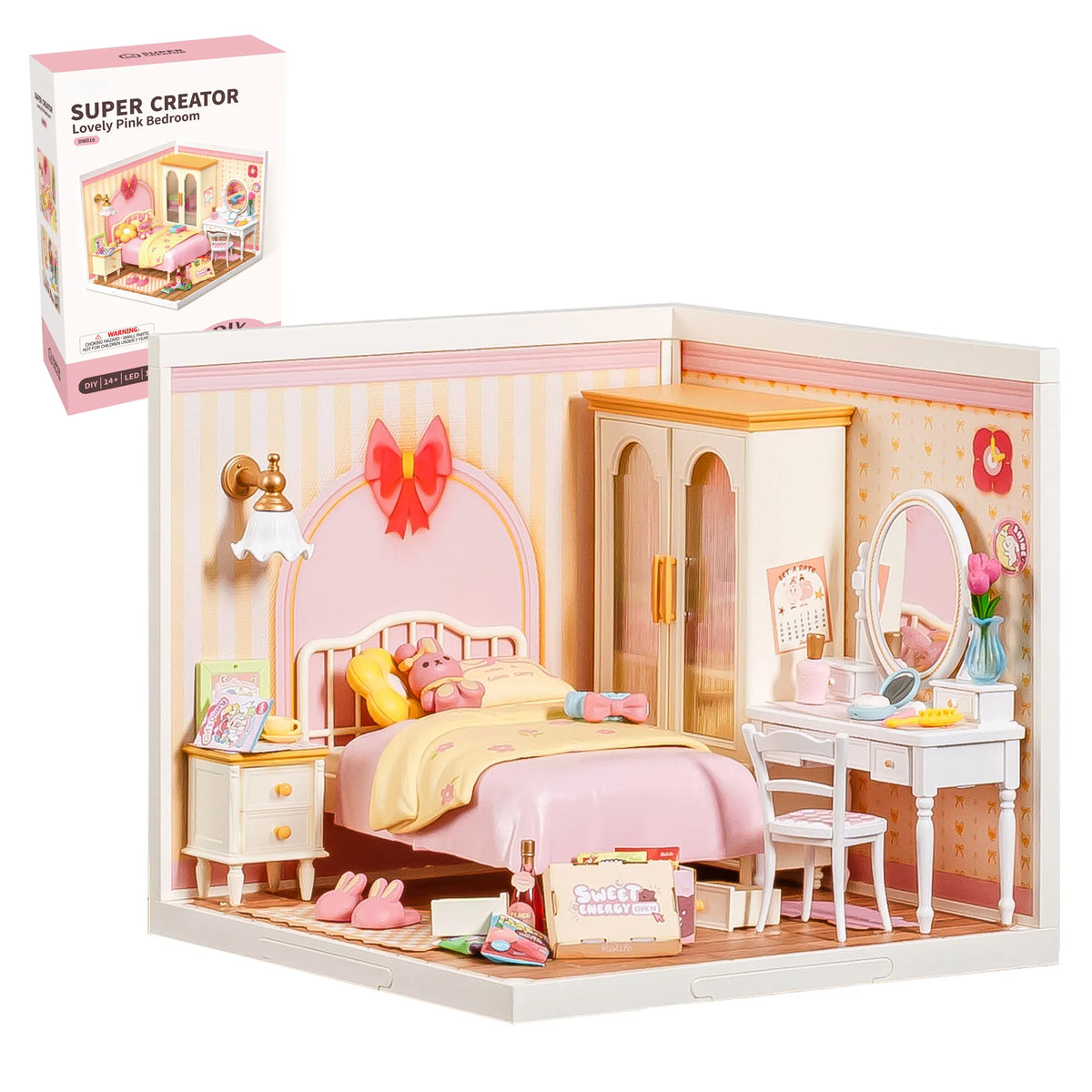 Rolife DIY Miniature Dollhouse Puzzle Kit With LED Light
