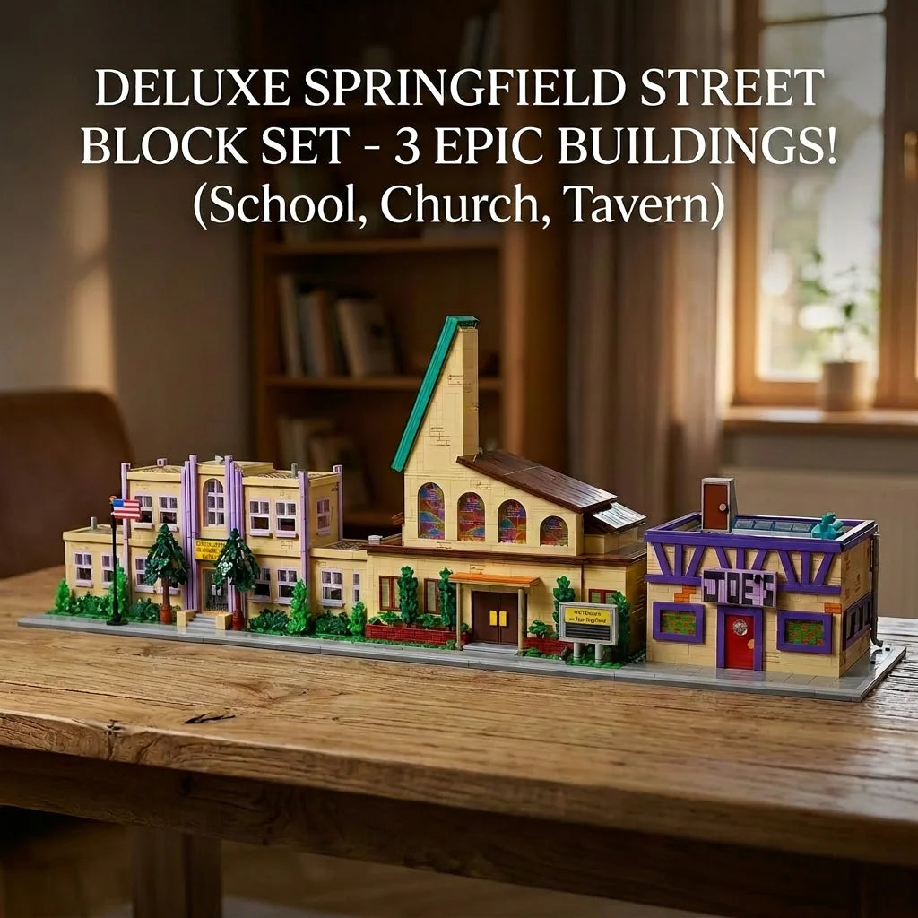 Barweer Springfield Street Building Blocks Three In One Town Kit