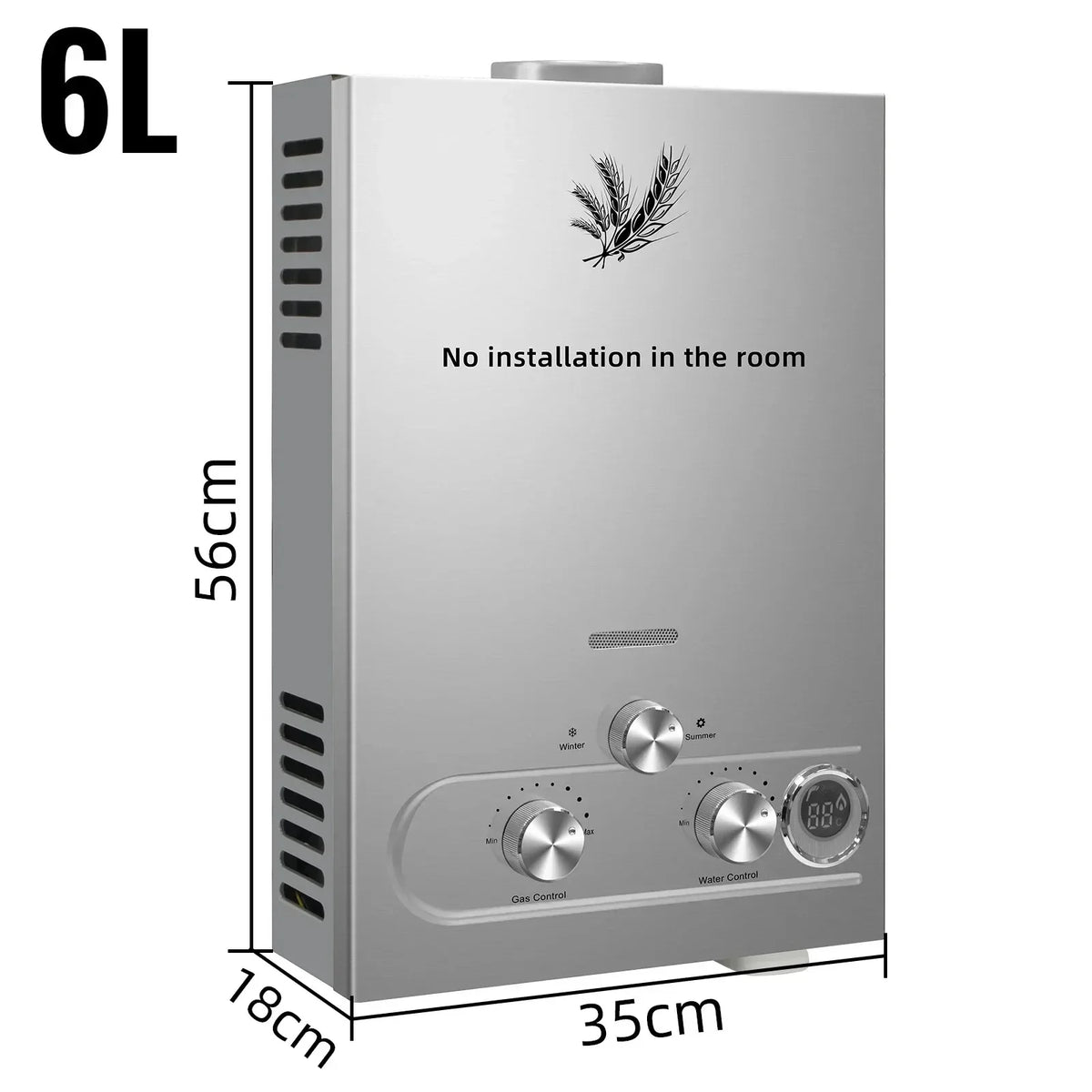 SIHAO Portable Tankless LPG Water Heater With Shower Kit