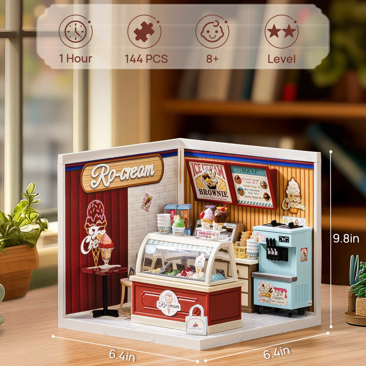 Rolife DIY Miniature Dollhouse Puzzle Kit With LED Light
