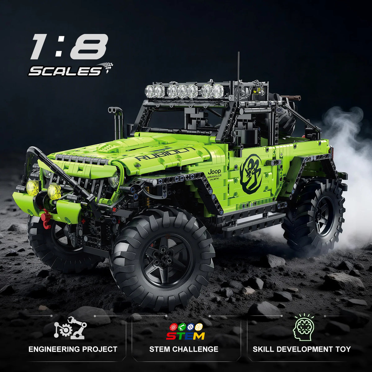 KAVOWORLD Technical Off Road Truck Building Blocks STEM Toy Builder Kit