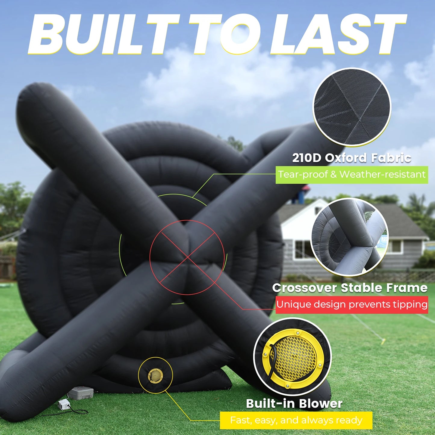 Outdoor Inflatable Soccer Dart Board With Football Targets