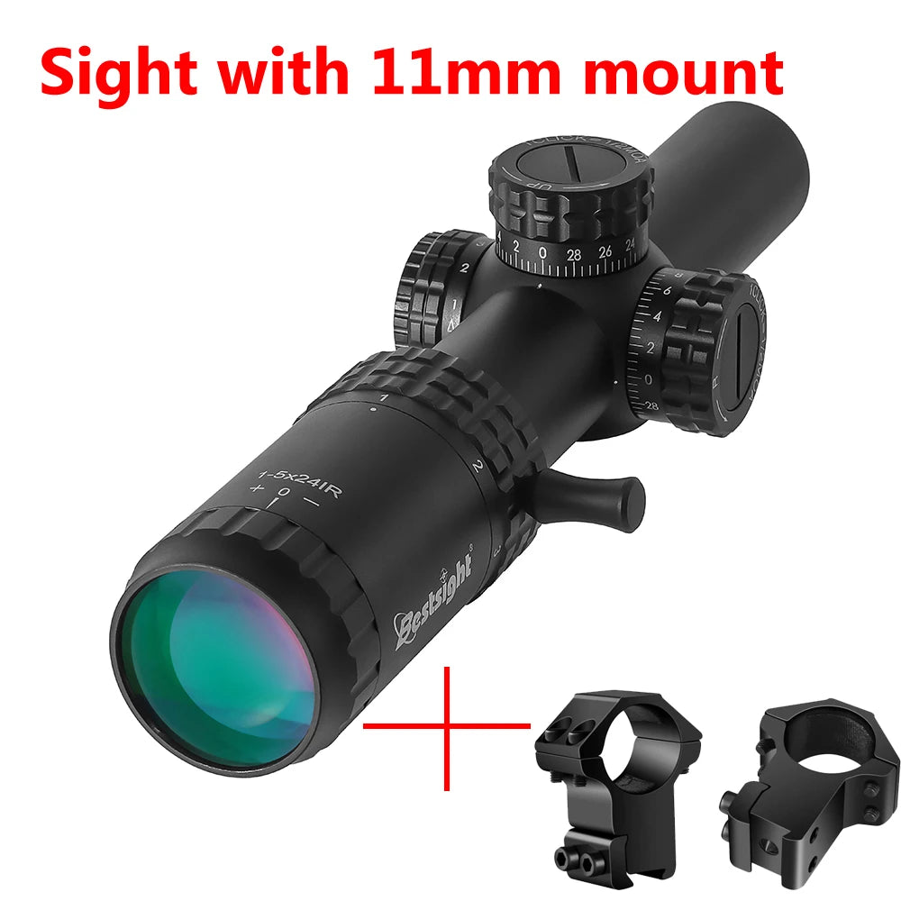 Bestsight Tactical Riflescope With Illuminated Reticle For Hunting