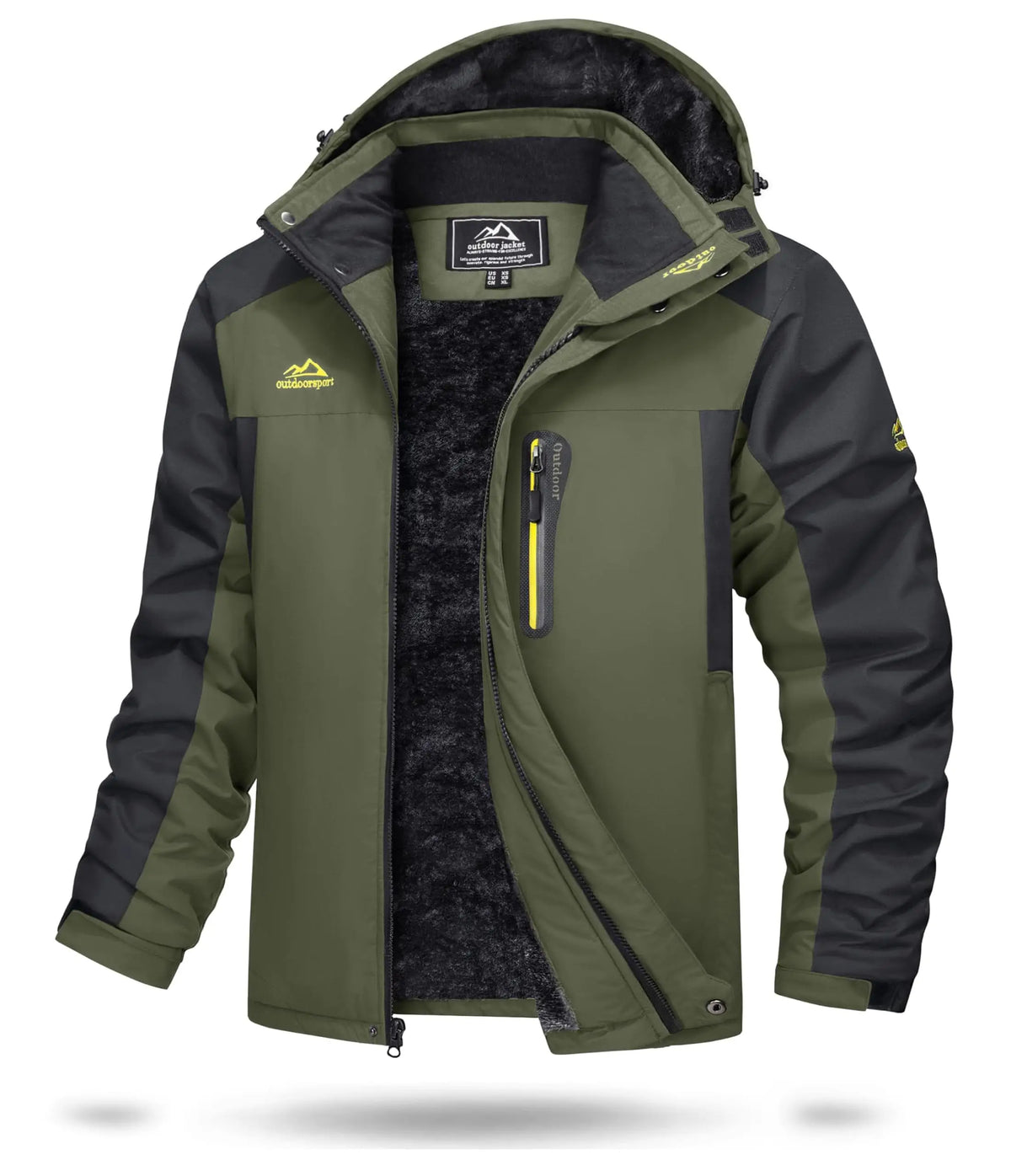 Cavva Men's Waterproof Fleece Lined Winter Parka With Removable Hood