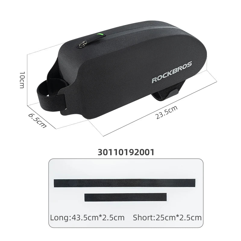 ROCKBROS Waterproof Hard Shell Bicycle Top Tube Storage Bag