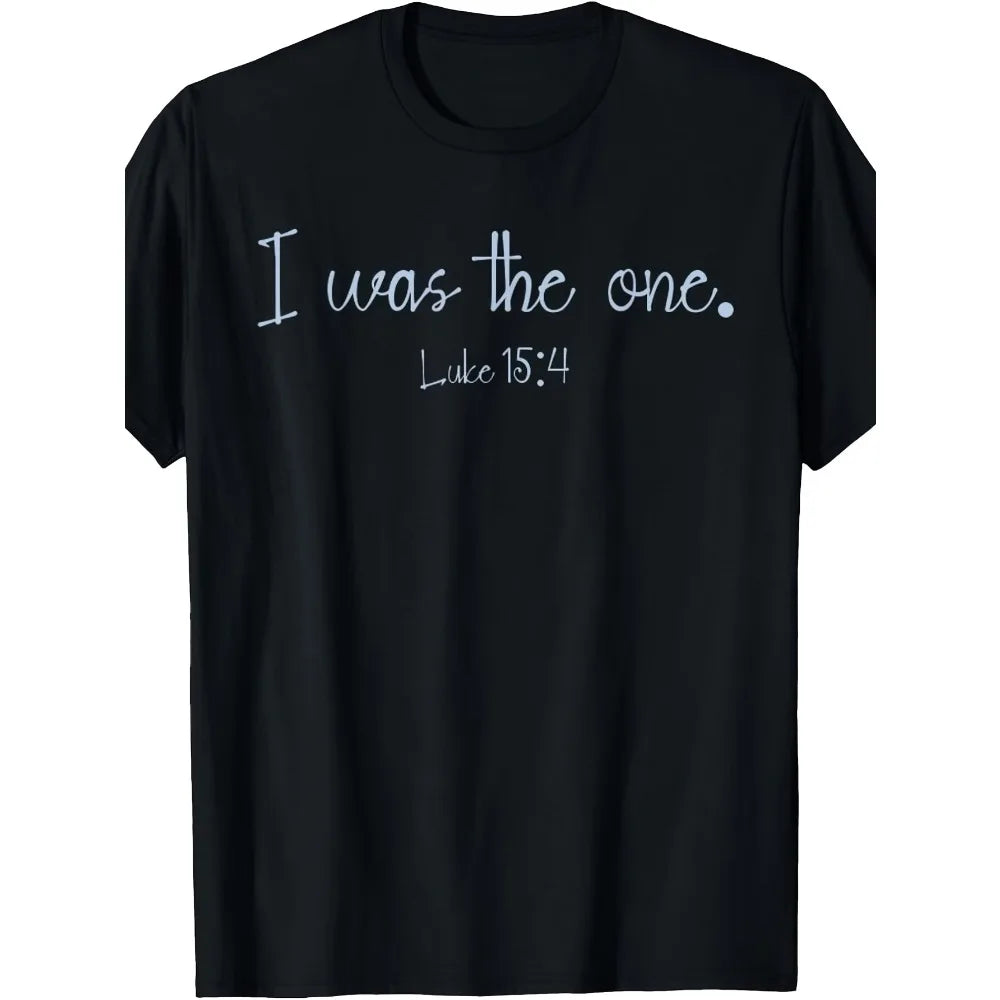 Christian Luke 15 4 Lost Sheep Parable Bible T Shirt for Church Attire