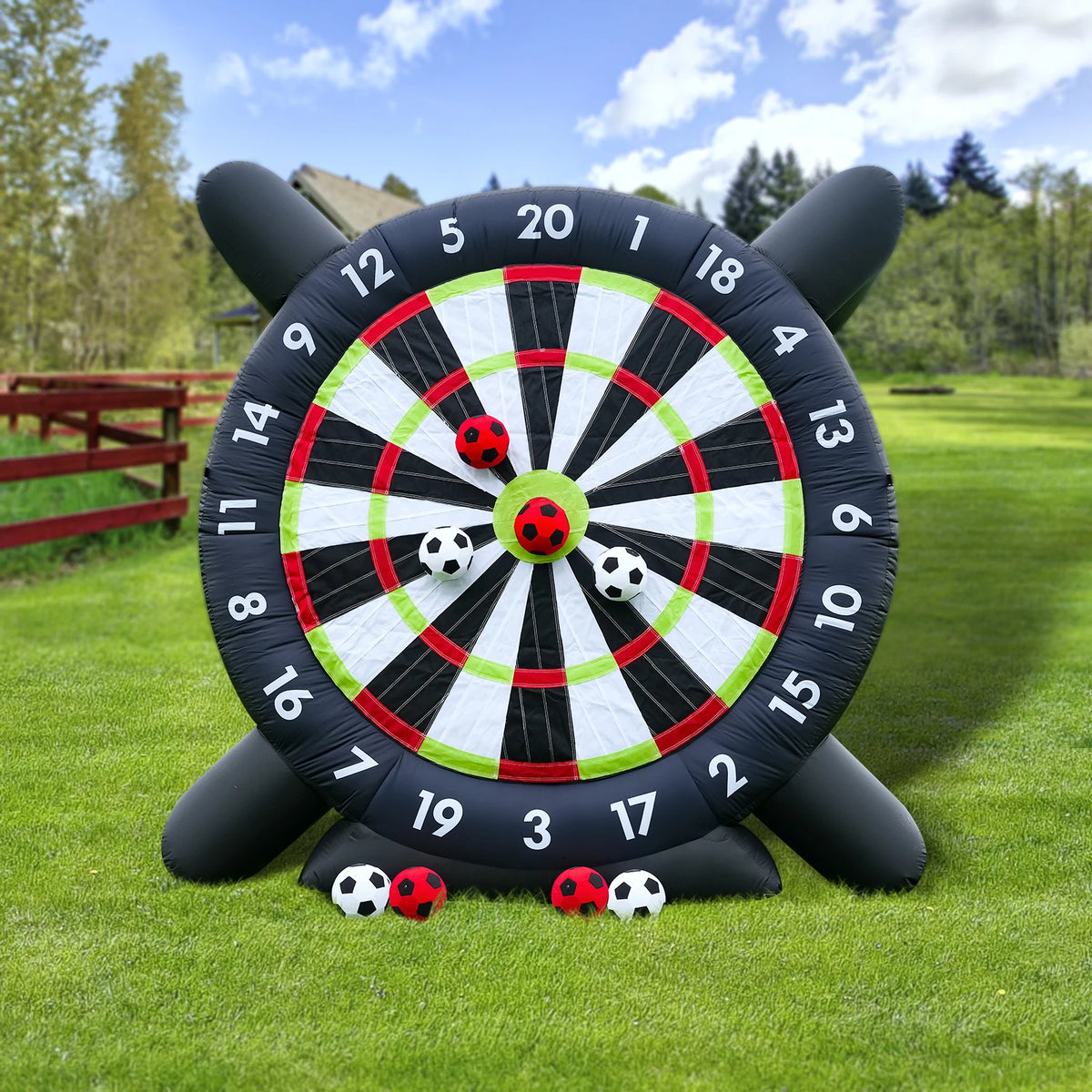 Outdoor Inflatable Soccer Dart Board With Football Targets