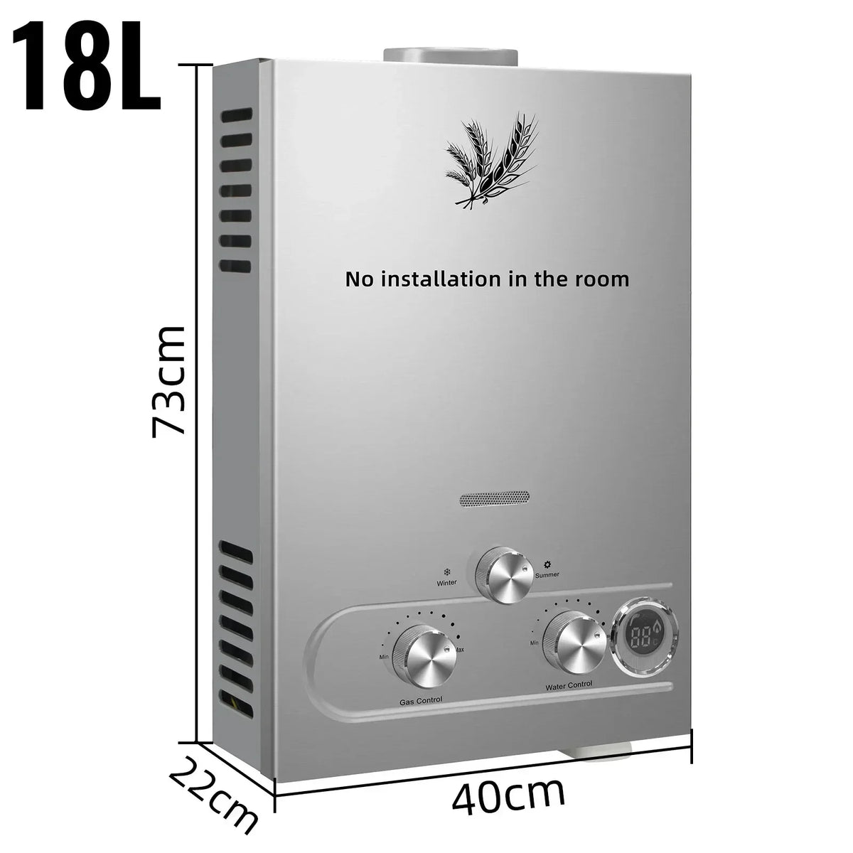 SIHAO Portable Tankless LPG Water Heater With Shower Kit