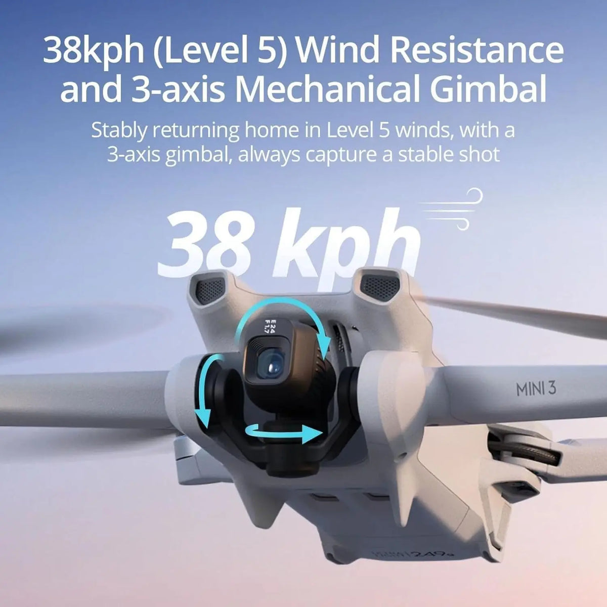 DJI Mini 3 Drone Featuring Professional Grade 4K Camera Module