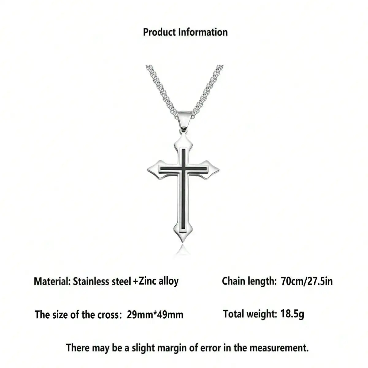 Stainless Steel Unisex Pendant Necklace For Hoodies And Daily Use