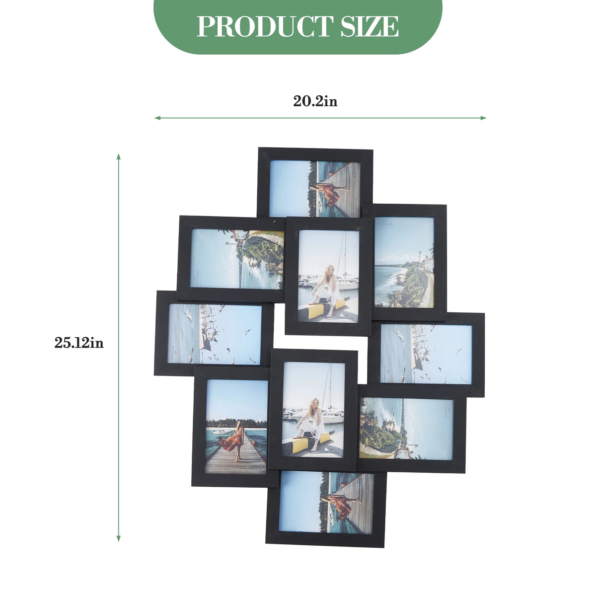 Gallery Collage Photo Frame Set for Modern Wall Decor