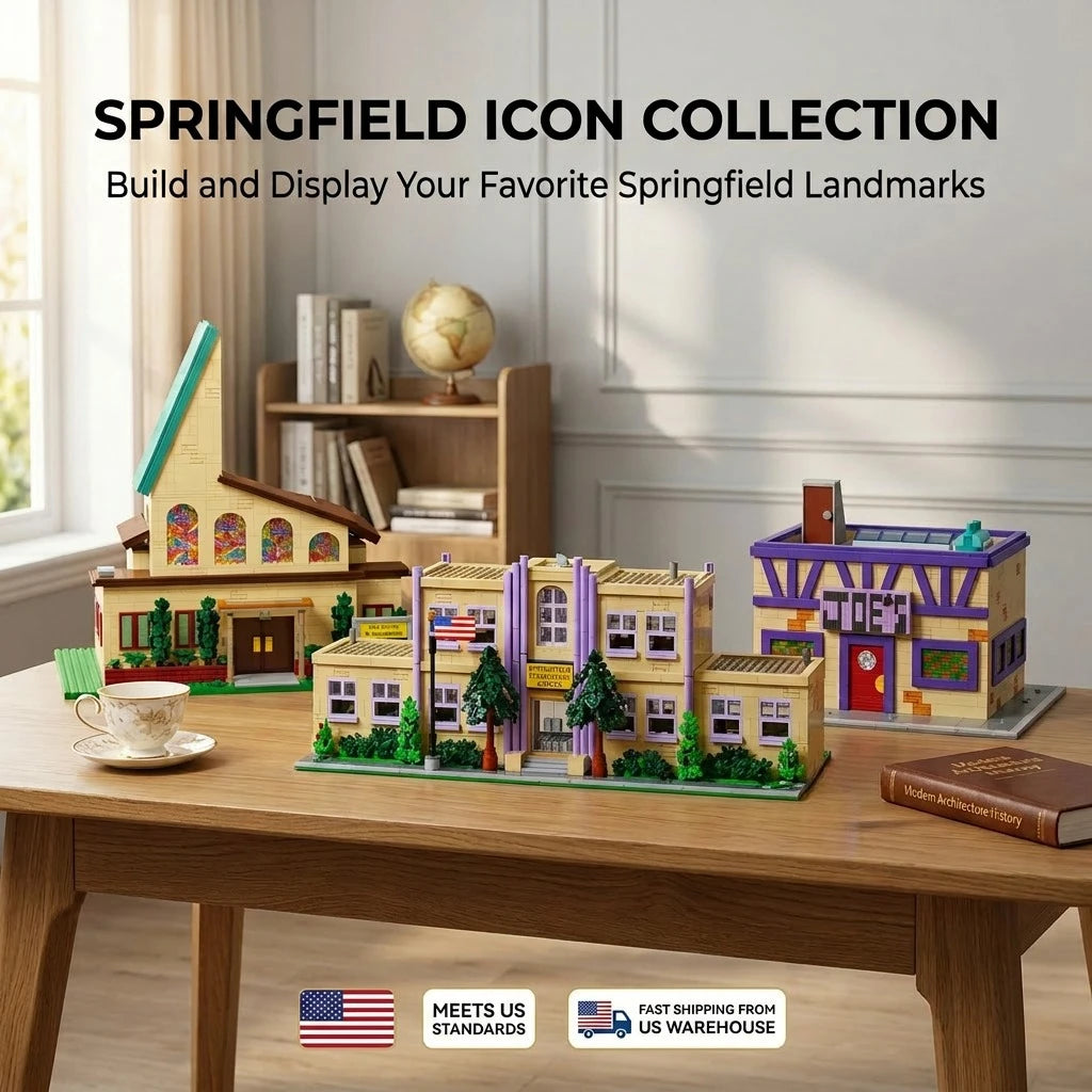 Barweer Springfield Street Building Blocks Three In One Town Kit