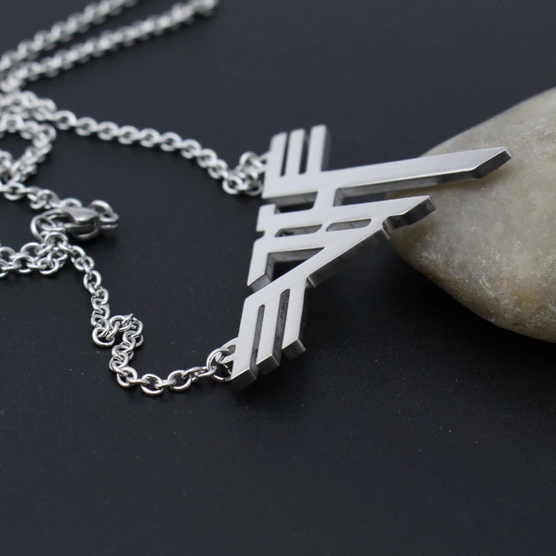 Eddie Van Halen Stainless Steel Pendant Necklace Snake Chain Jewelry