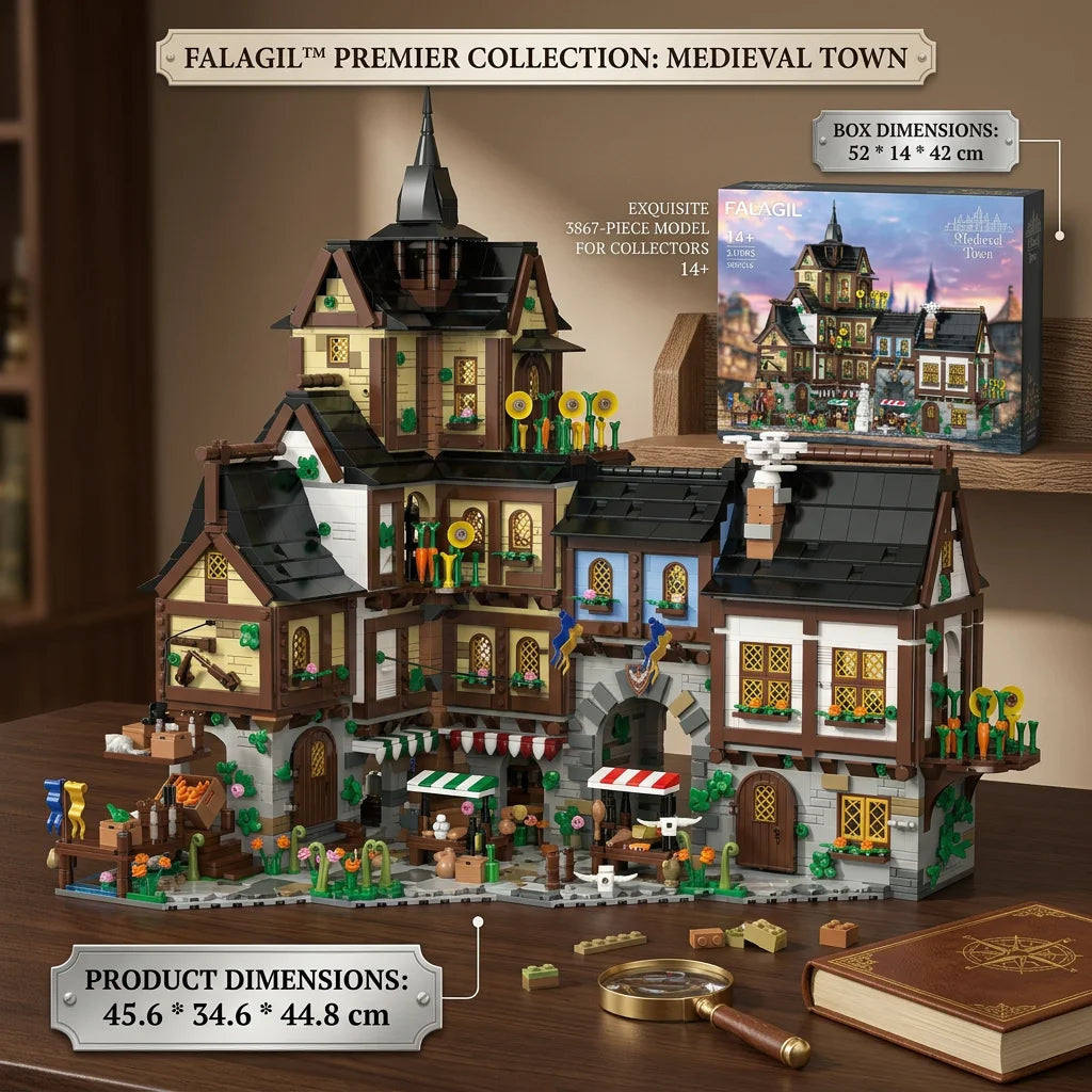 Barweer Medieval Town Modular Building Blocks Architecture Set