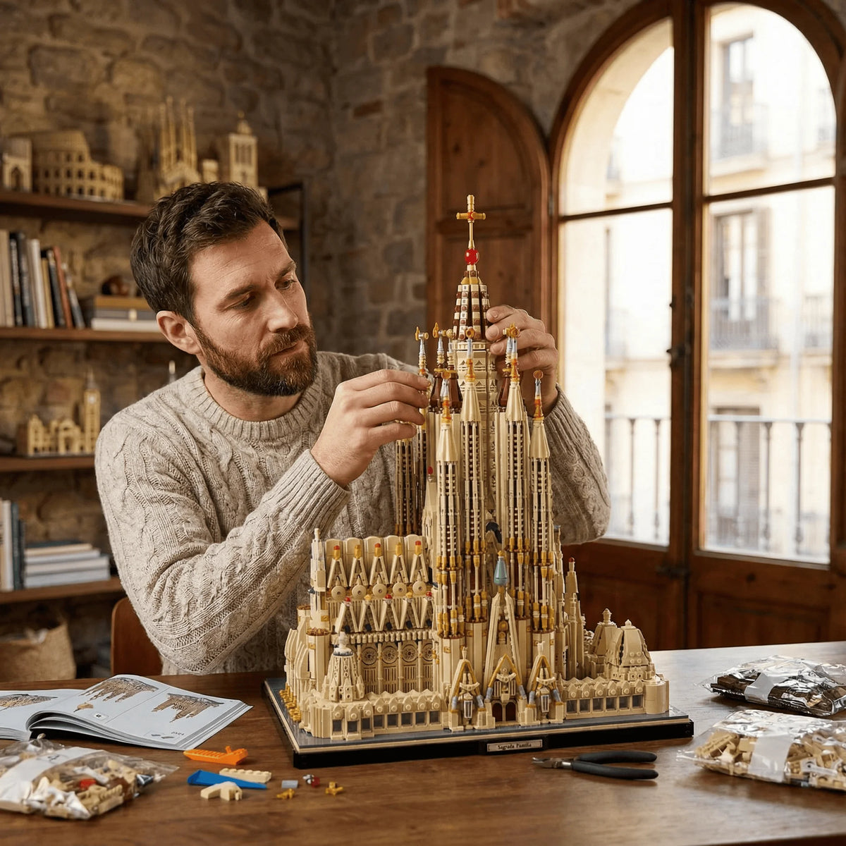 Barweer Sagrada Familia Basilica Architecture Building Block Model Set