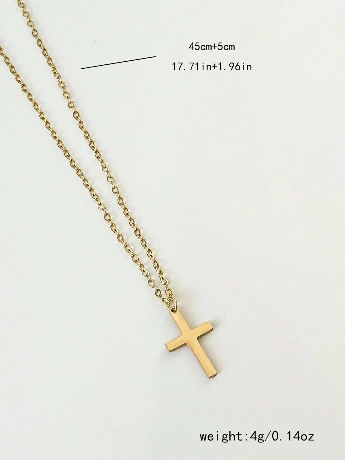 Dainty Cross Pendant Necklace, Faith Inspired Jewelry for Everyday Wear