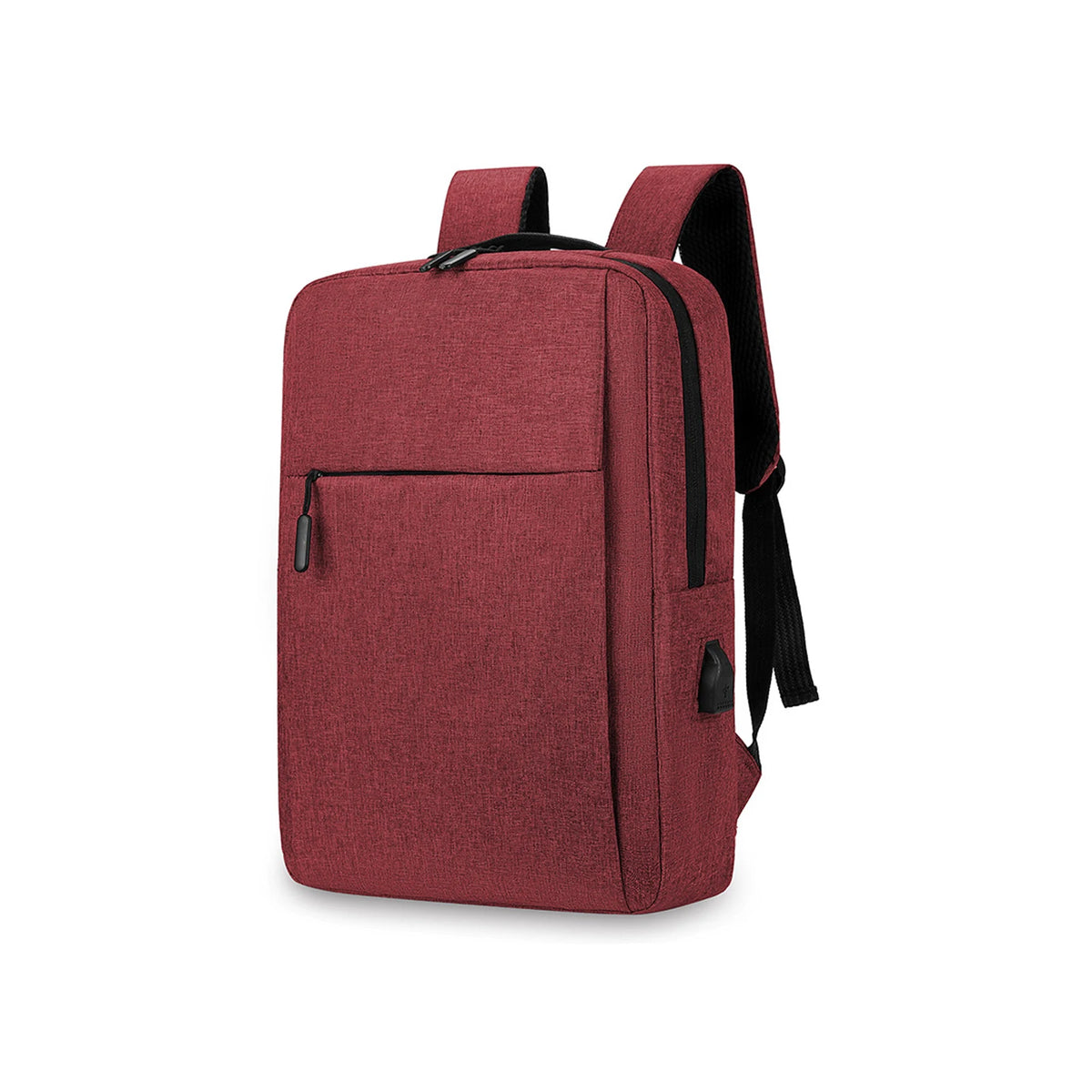 Water Resistant Laptop Backpack With USB Charging Port For Commuters