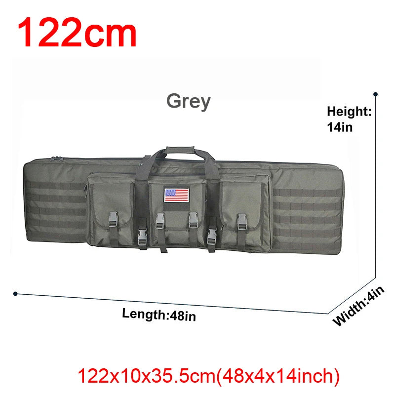 LQARMY Tactical Double Rifle Case Molle Gun Backpack Hunting Holster