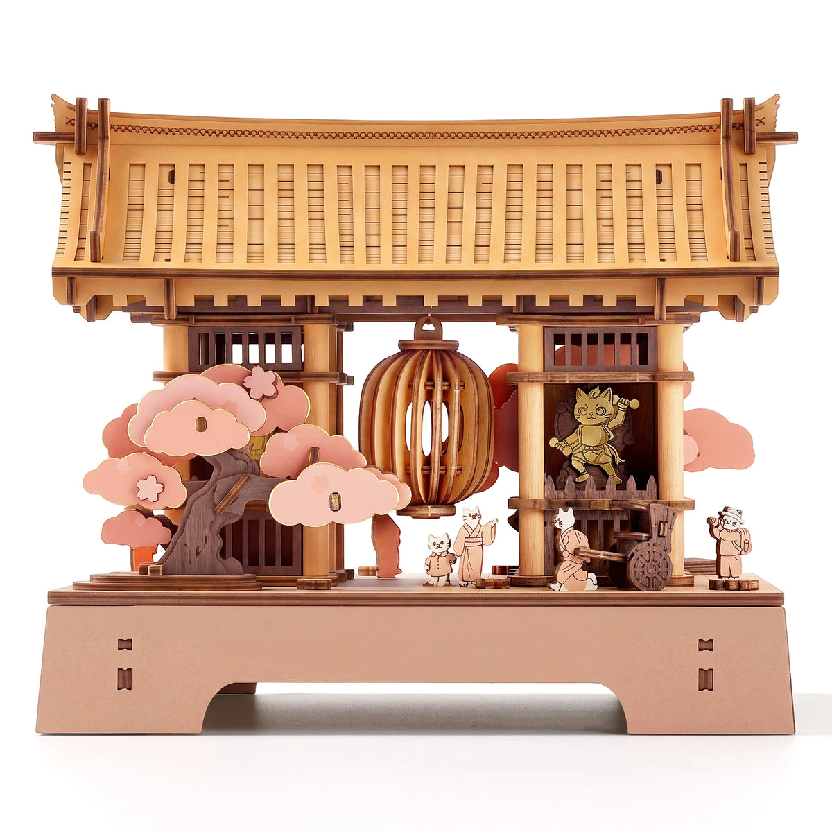 ROKR Sakura Retreat Wooden Book Nook DIY Craft Puzzle Kit