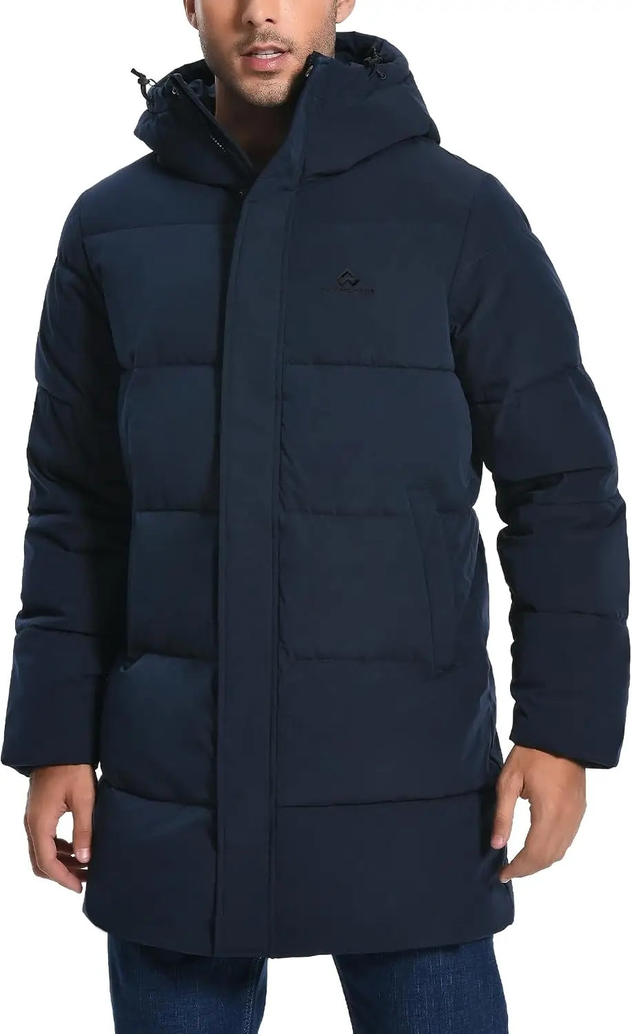 Pioneer Camp Men's Hooded Waterproof Insulated Long Winter Parka Coat