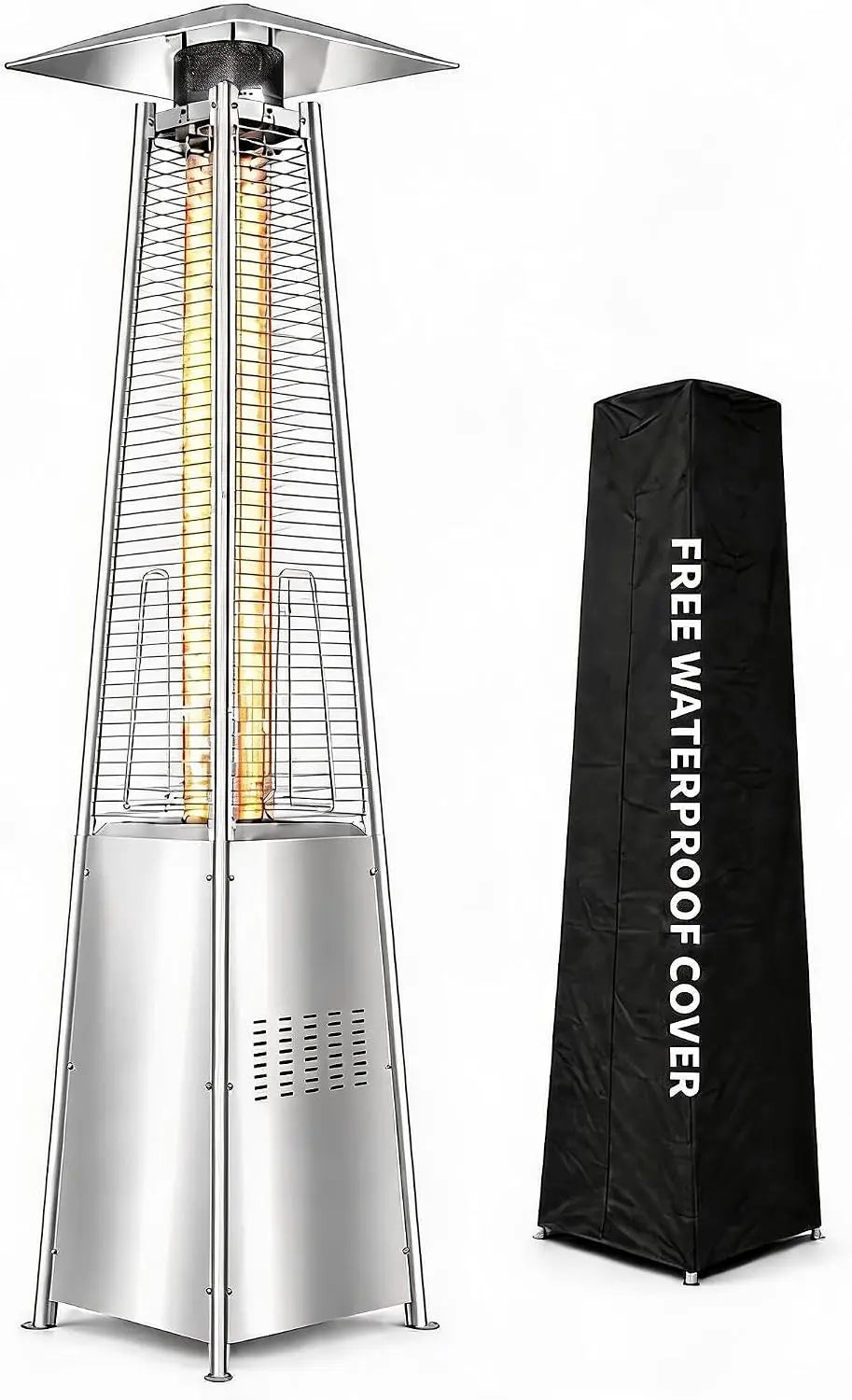 Propane Flame Tower Patio Heater for Outdoor Gatherings