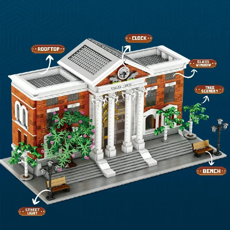 Barweer Modular Courthouse Building Blocks Architecture Model Kit