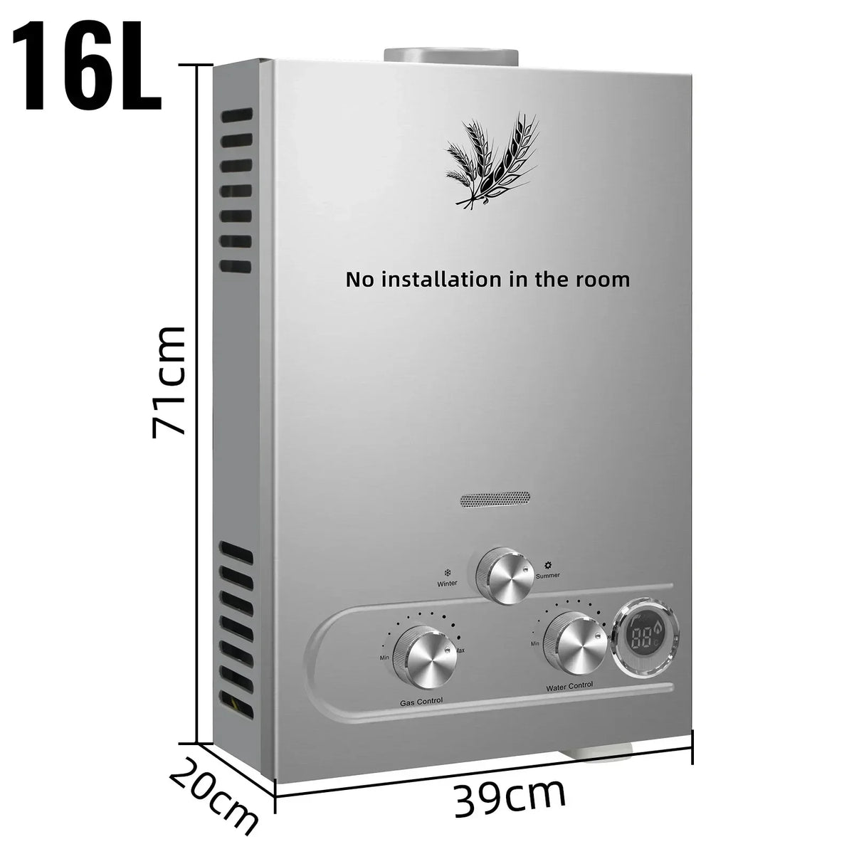 SIHAO Portable Tankless LPG Water Heater With Shower Kit