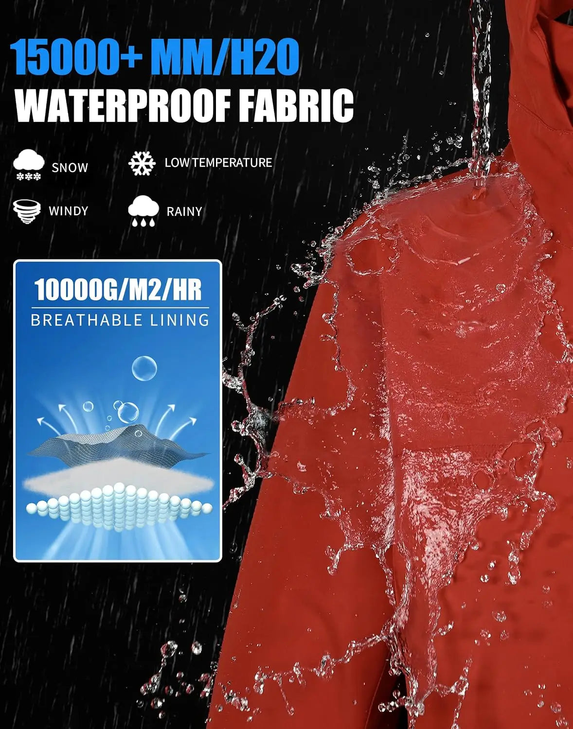 Pio Men's Waterproof Insulated Ski And Snowboard Jacket