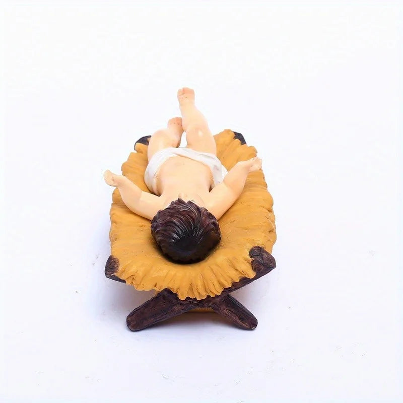 Baby Jesus Nativity Figurine Resin Catholic Christmas Home Decoration Statue