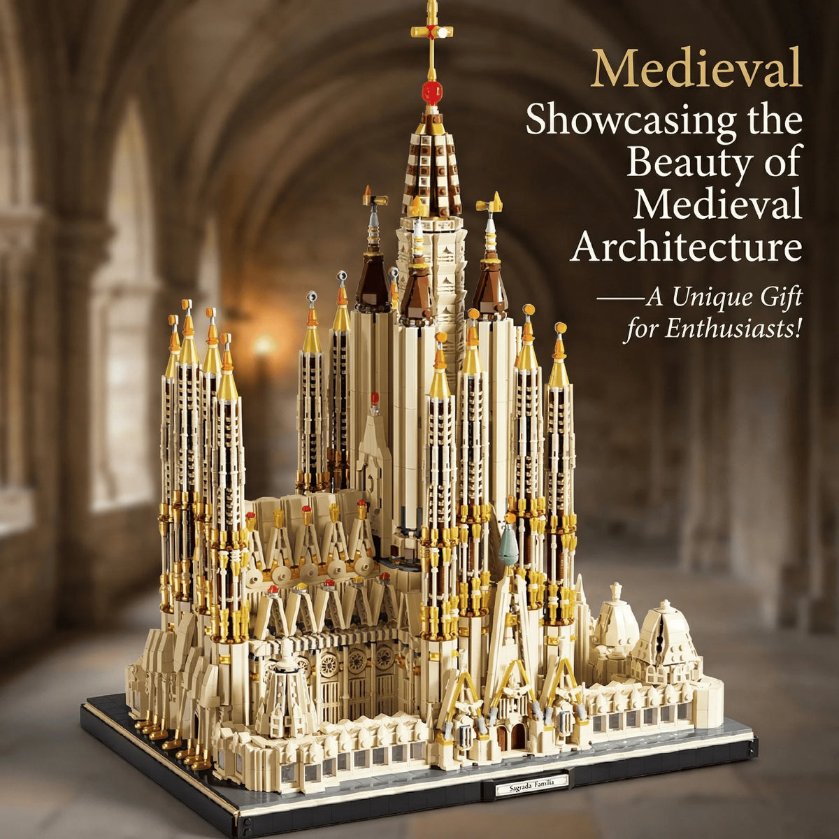 Barweer Sagrada Familia Basilica Architecture Building Block Model Set
