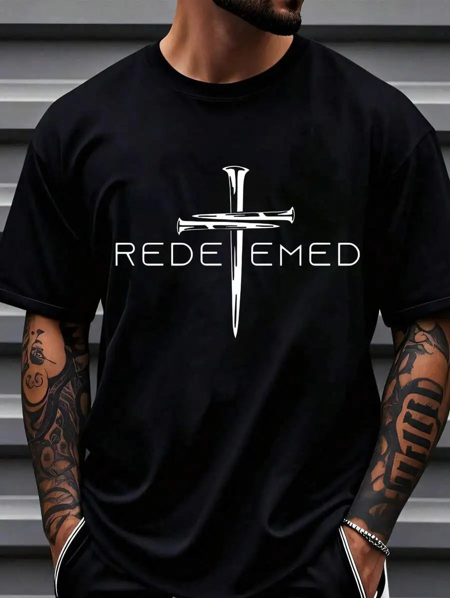 Redeemed Christian Jesus Shirt With Armor Graphic Heavy Cotton Tee
