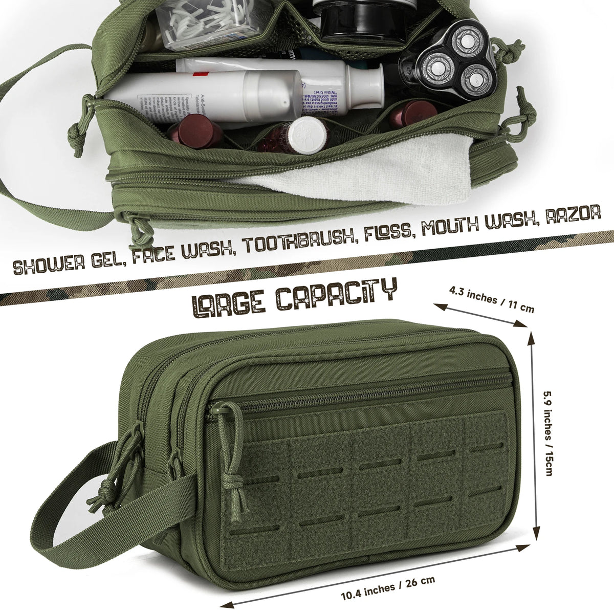 ReFire Gear Tactical Toiletry Bag Molle Travel Pouch