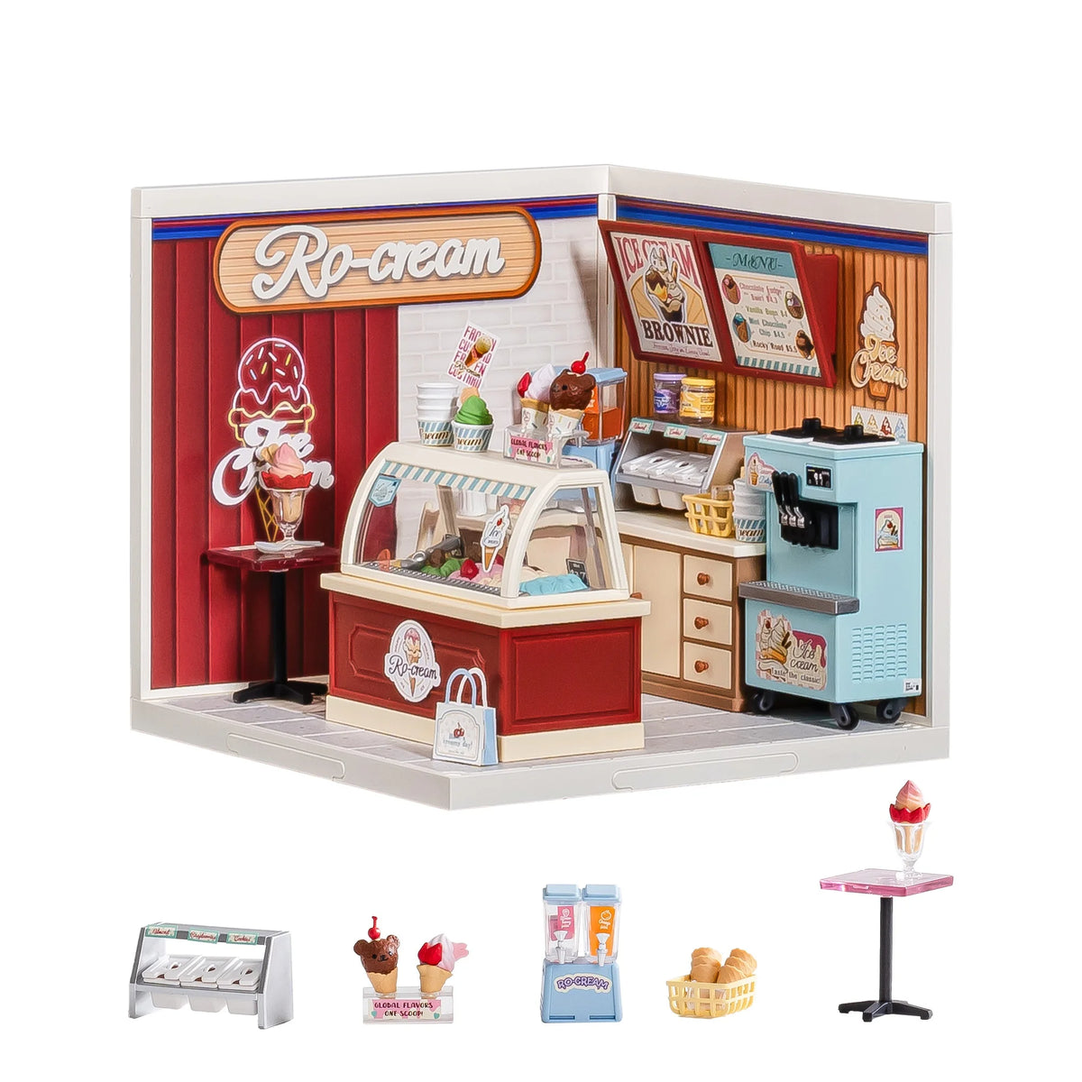 Rolife DIY Miniature Dollhouse Puzzle Kit With LED Light