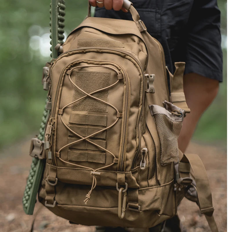 LQARMY Tactical Backpack Durable Nylon Bag For Hiking Camping Travel