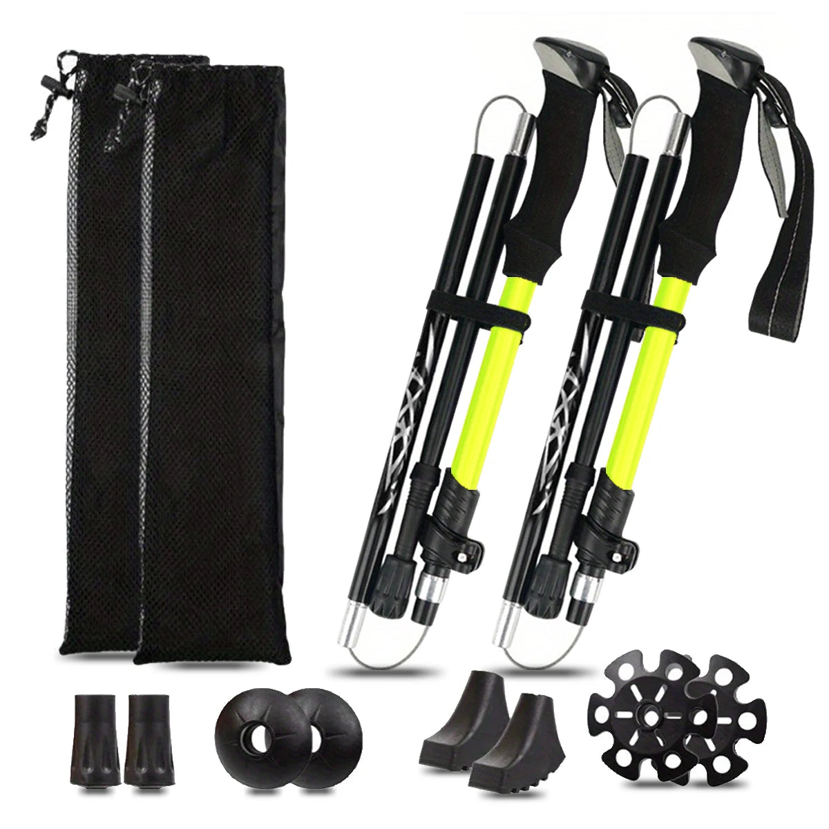 Ultralight Aluminum Folding Trekking Pole For Outdoor Hiking