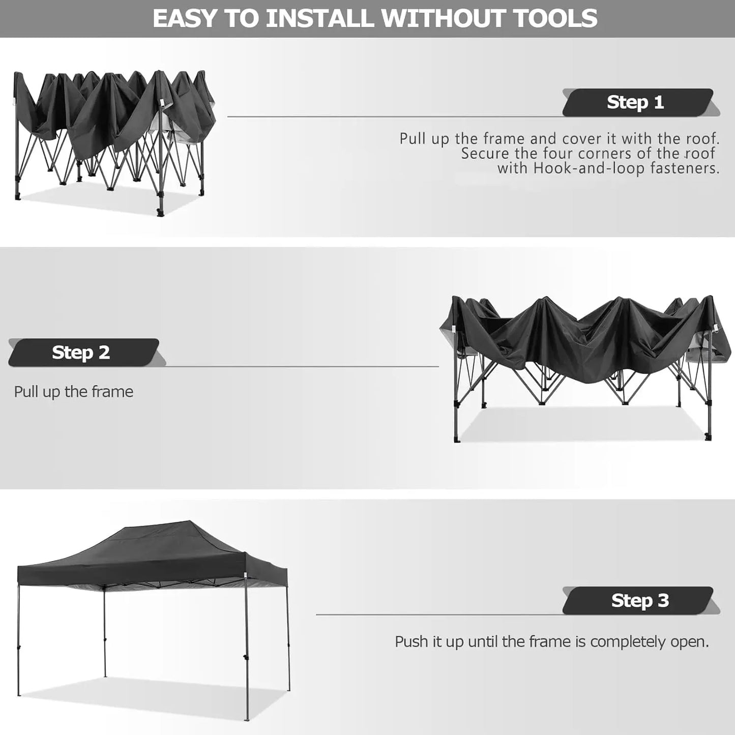 Cobizi Pop Up Canopy Tent With Heavy Duty Waterproof Sidewalls