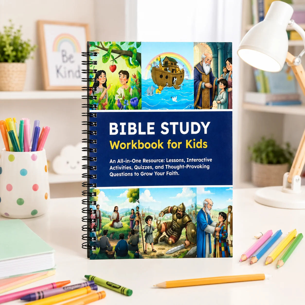 Kids Bible Study Workbook And Sunday School Activity Journal