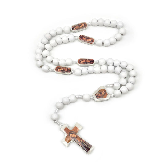 Our Lady Of Guadalupe Rose Scented Rosary Beads Necklace Set
