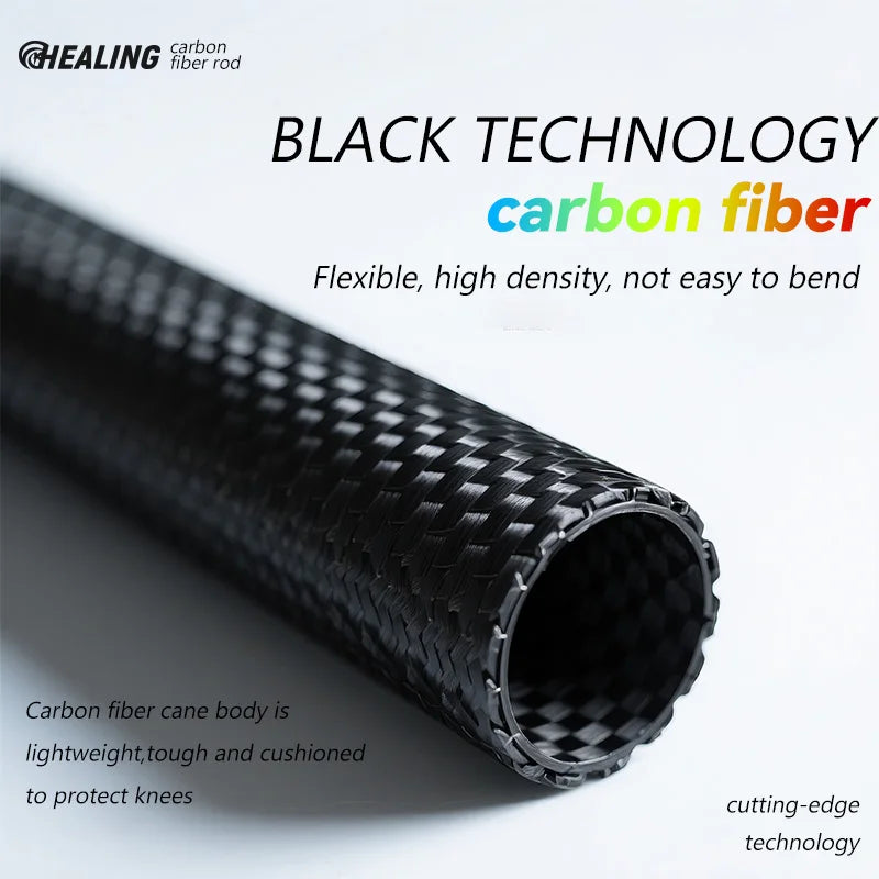 Okhealing Ultralight Carbon Fiber Foldable Trekking Poles Hiking Travel Gear