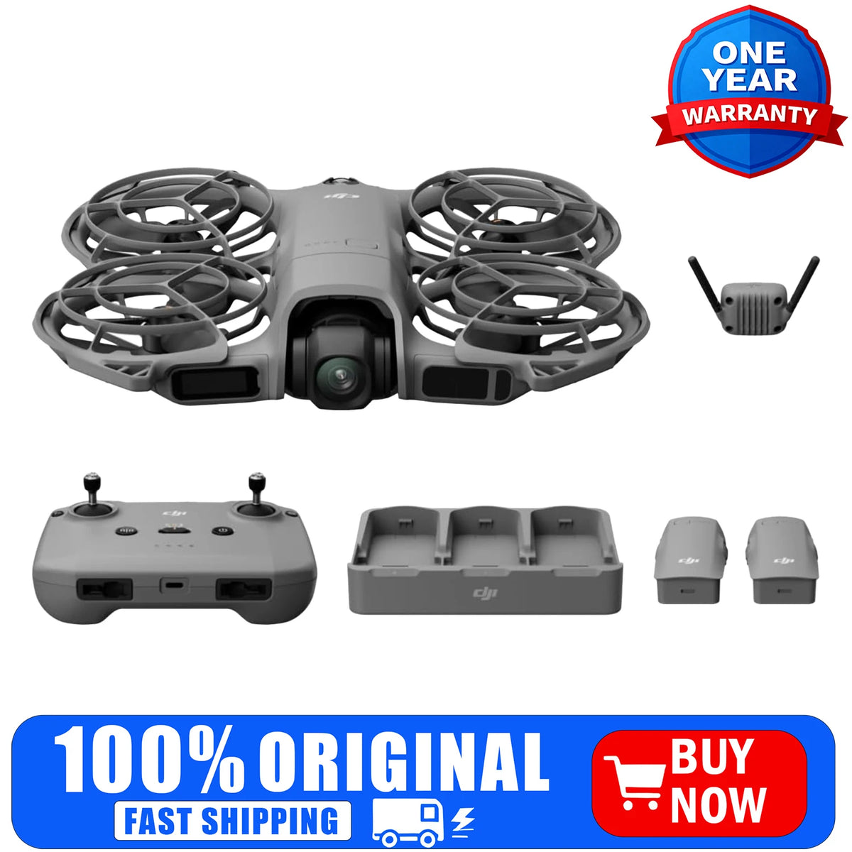 DJI Neo 2 Fly More Combo 4K Camera Drone Accessories