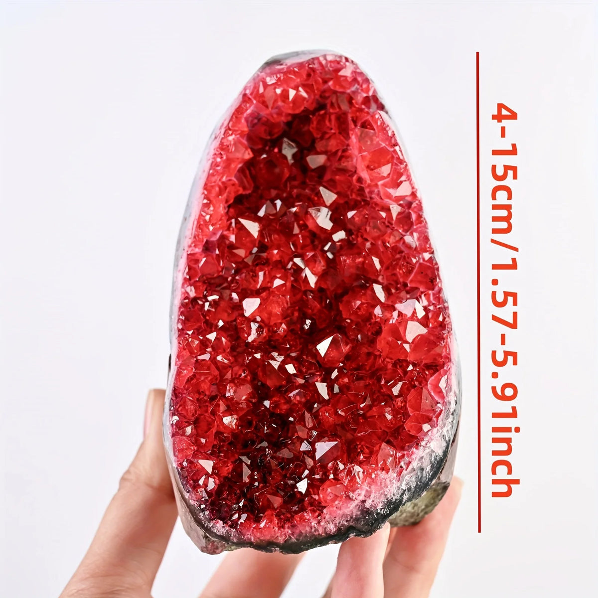 CrystalHola Geode Stone Display Cluster For Office Decor