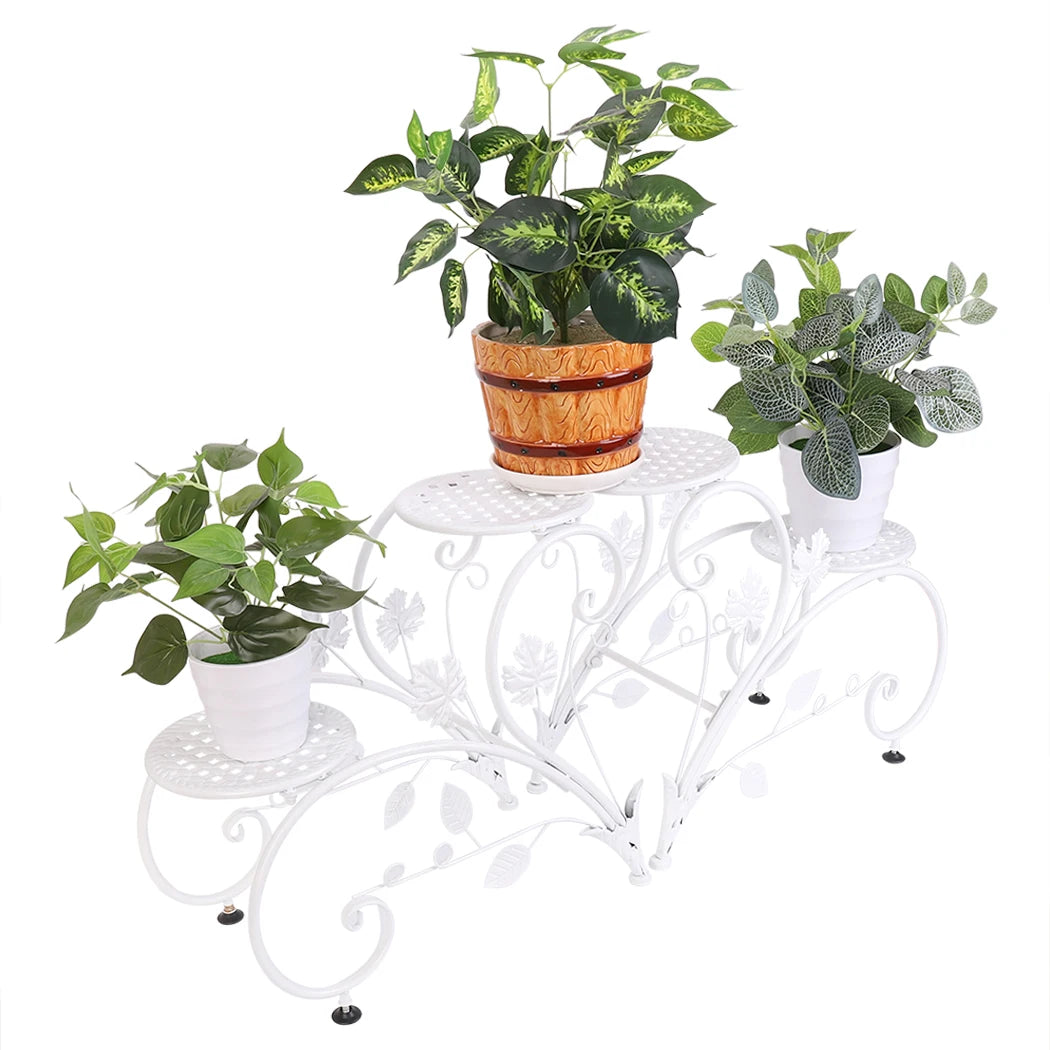 Wisfor Four Tier Metal Plant Stand Flower Pot Holder Rack