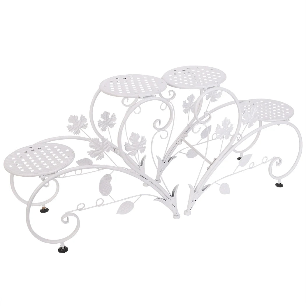 Wisfor Four Tier Metal Plant Stand Flower Pot Holder Rack