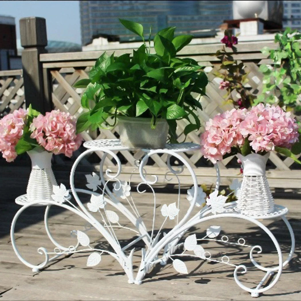 Wisfor Four Tier Metal Plant Stand Flower Pot Holder Rack