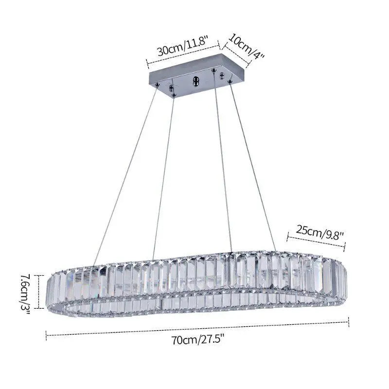 GreeLustr Oval Ring Led Ceiling Lamp For Living Room