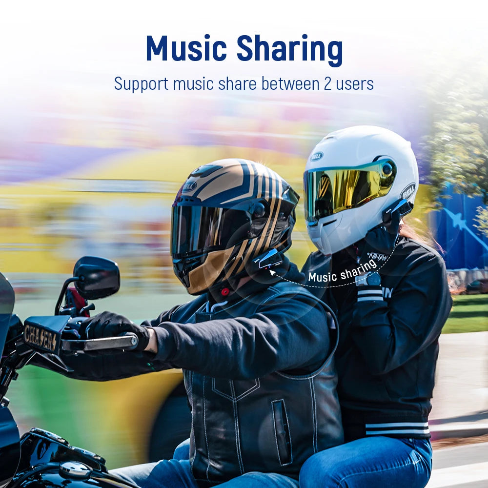 Lexin B4FMX Bluetooth Motorcycle Helmet Intercom With Music Sharing