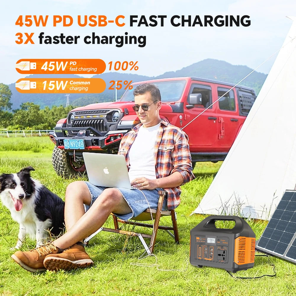 GaiaRay 460.8Wh Portable Solar Generator 110V Power Station