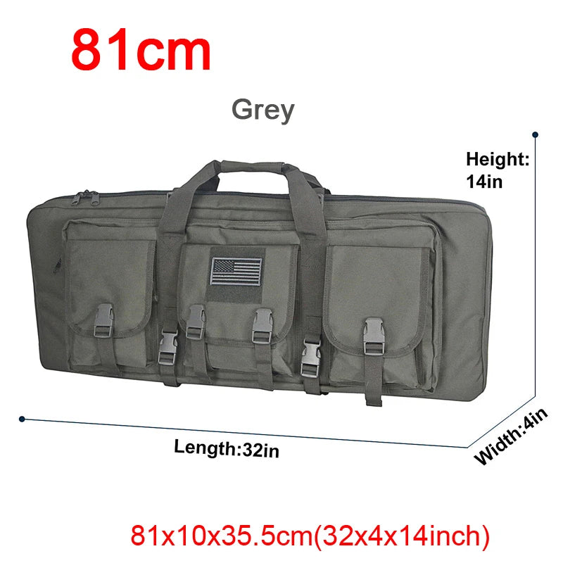 LQARMY Tactical Double Rifle Case Molle Gun Backpack Hunting Holster